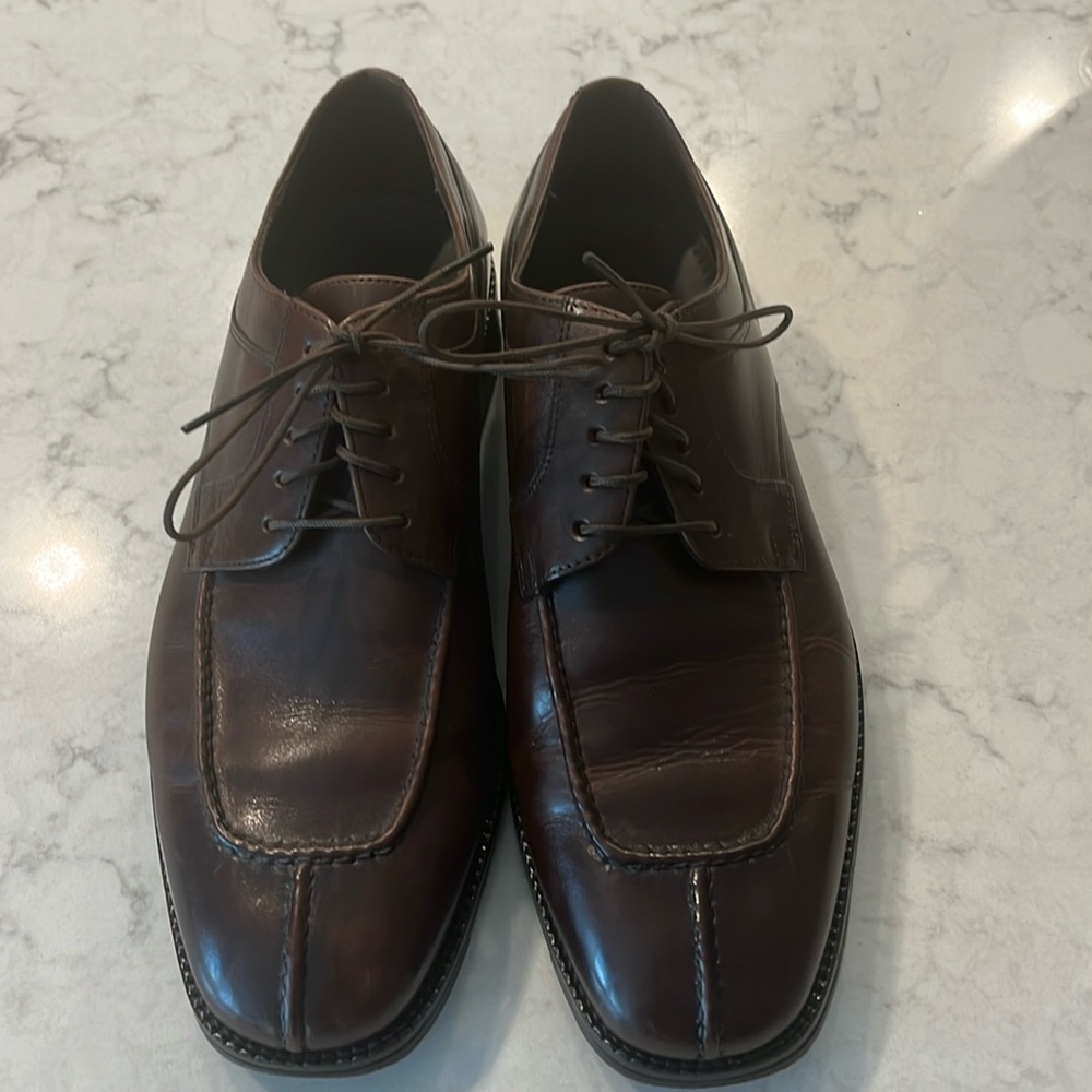 Cole Haan Eaton Split Toe brown dress shoes